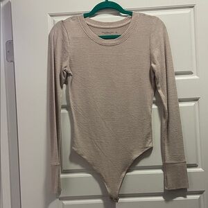 Abercrombie & Fitch Cream Knit Sweater Bodysuit